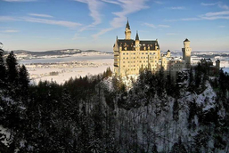 Bild vom Schloss Neuschwanstein im Winter